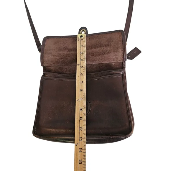 Vintage Coach Women's Willis Full Grain Leather Shoulder Bag J8U-9927 Brown READ - Picture 8 of 16
